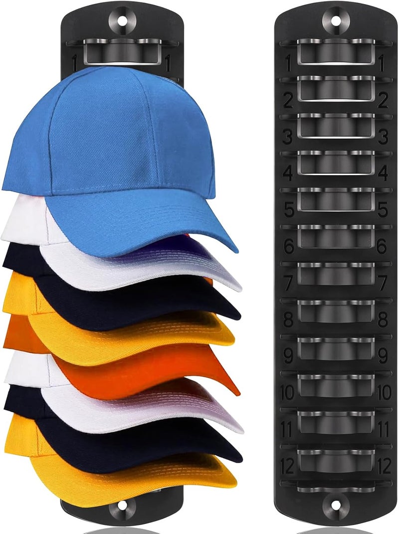 Dntorx Hat Organizer for Baseball Caps, 1 Pack Hat Rack for Wall Strong Adhesive Hat Hanger Hat Hooks Stand Organizer Storage Holder Display for Door Closet Bedroom - Image 1